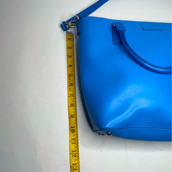 Vera Bradley Coastal Blue Leather Composition Satchel Crossbody & Shoulder Bag - Picture 13 of 14